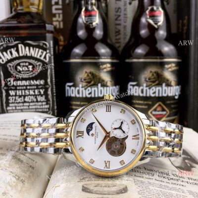 High Quality Vacheron Constantin Geneve Watches Two Tone White Dial
